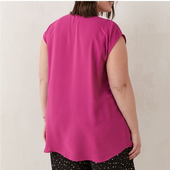 Penningtons Women’s Pink Responsible Blouse With Pintuck Details - Size 1XL - Picture 2 of 8